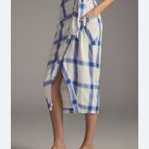 NWT Anthropologie Maeve Asymmetrical Midi Skirt